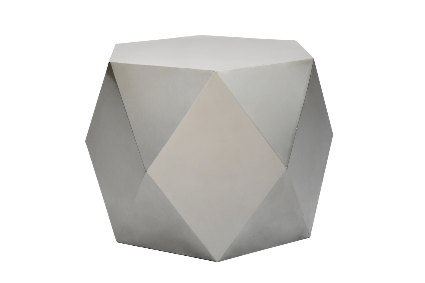 silver side table